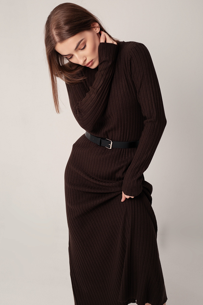 Платье oversize с ремнем