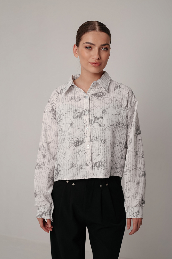 Комплект oversize рубашка и топ