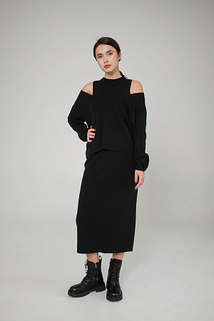 КОСТЮМ ТРИКОТАЖНЫЙ ОВЕРСАЙЗ