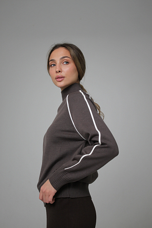 ДЖЕМПЕР ТРИКОТАЖНЫЙ ОВЕРСАЙЗ