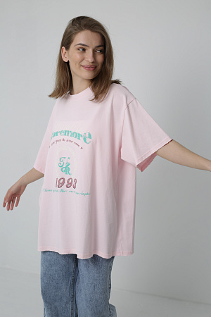 Хлопковая футболка oversize 