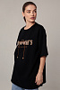 Футболка oversize с цепочкой