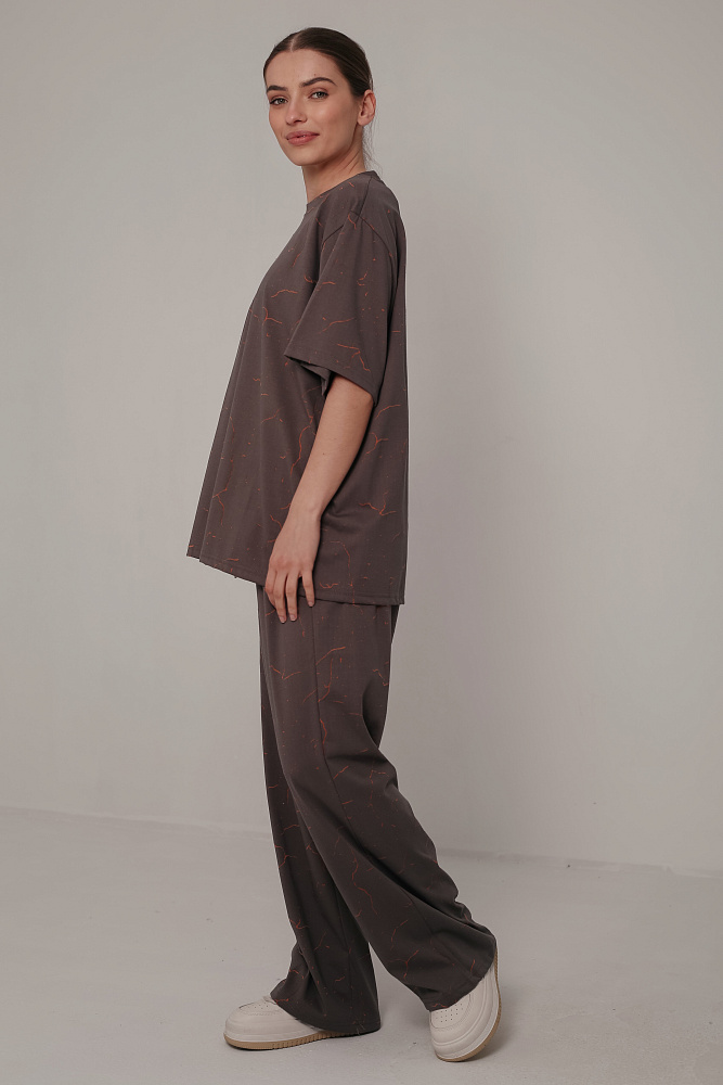 Костюм футболка и брюки oversize