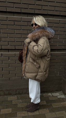 ПУХОВИК С НАТУРАЛЬНЫМ МЕХОМ