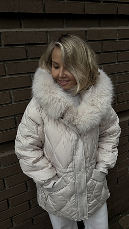 ПУХОВИК С НАТУРАЛЬНЫМ МЕХОМ