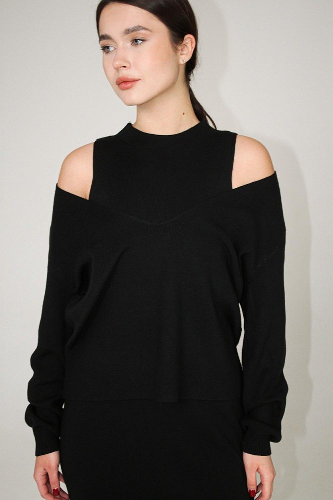 КОСТЮМ ТРИКОТАЖНЫЙ ОВЕРСАЙЗ