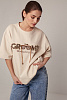 Футболка oversize с цепочкой