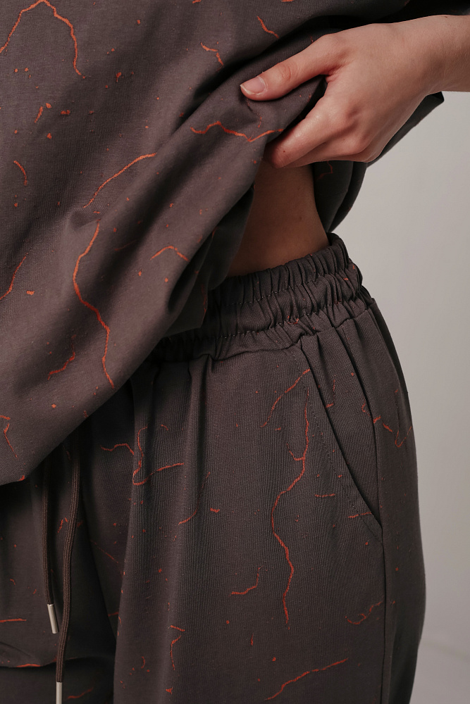 Костюм футболка и брюки oversize