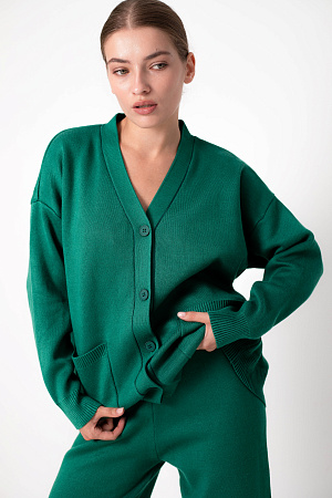 Костюм трикотажный с кардиганом oversize