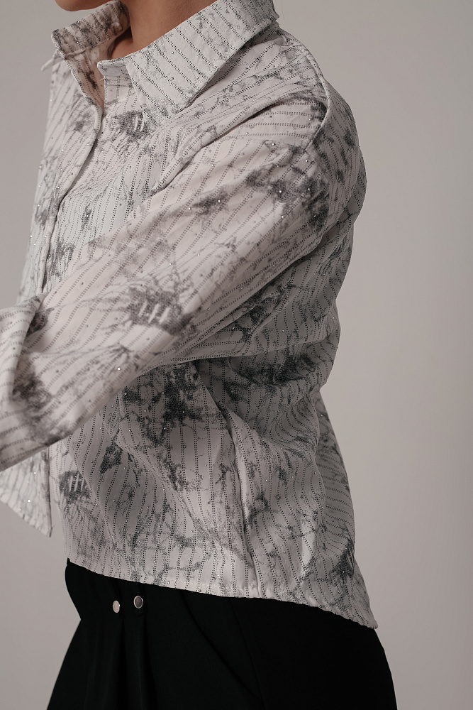 Комплект oversize рубашка и топ