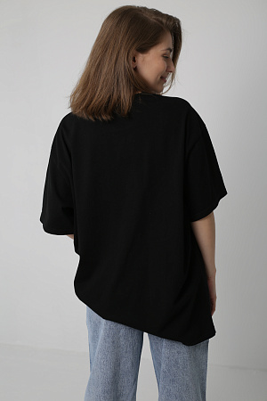 Футболка oversize с принтом автомобиля