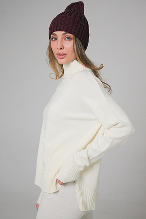 ДЖЕМПЕР С ВОРОТНИКОМ СТОЙКОЙ