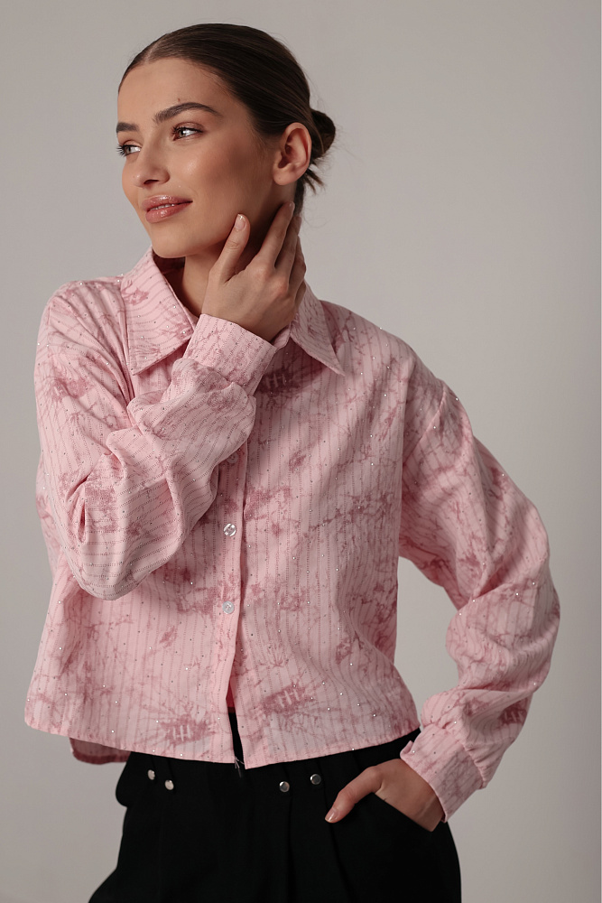 Комплект oversize рубашка и топ