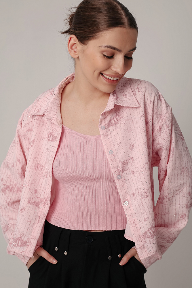Комплект oversize рубашка и топ