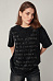 Футболка oversize с блестящими надписями