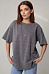 Футболка oversize с блестящими надписями